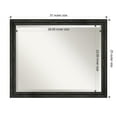 thumbnail image 5 of Amanti Art Rustic Pine Black Narrow Beveled Wood Wall Mirror 25.5 x 31.5 in., 5 of 5