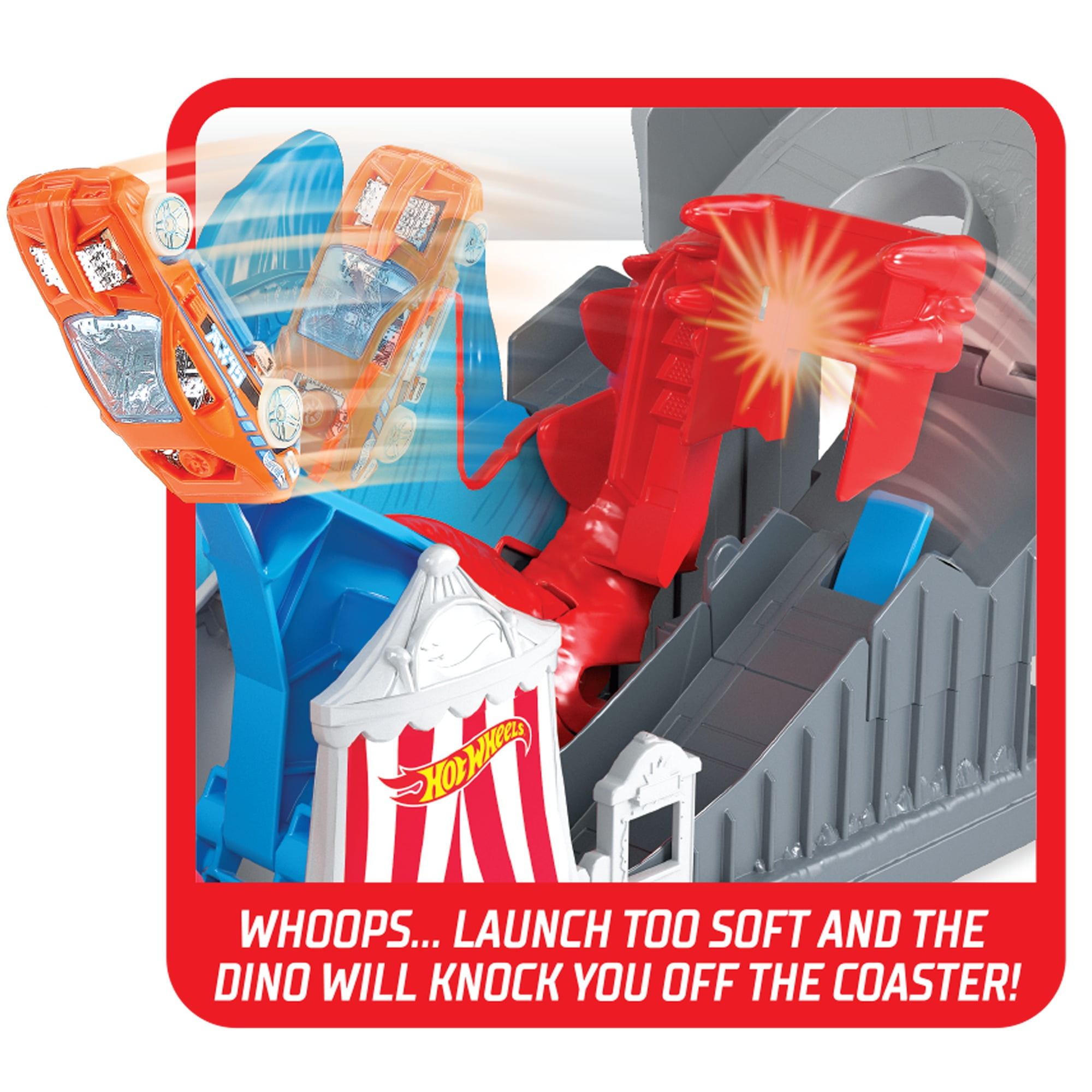 hot wheels dino coaster attack