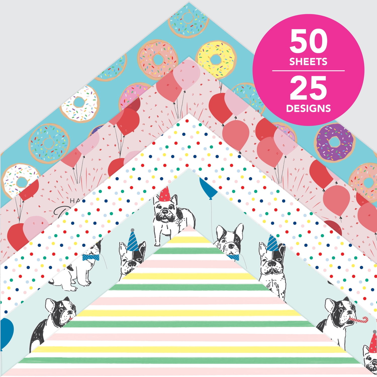 (2 pack) Roobee by Mara Mi Celebrations Paper Pad  8.5" x 11" - 24 lb/ 110 GSM, 50 sheets