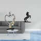 thumbnail image 2 of Figura de pareja besándose, estatua de caballo, adorno de escritorio coleccionable para dormitorio, boda, estantería, armario, decoración del hogar, a, 2 of 8