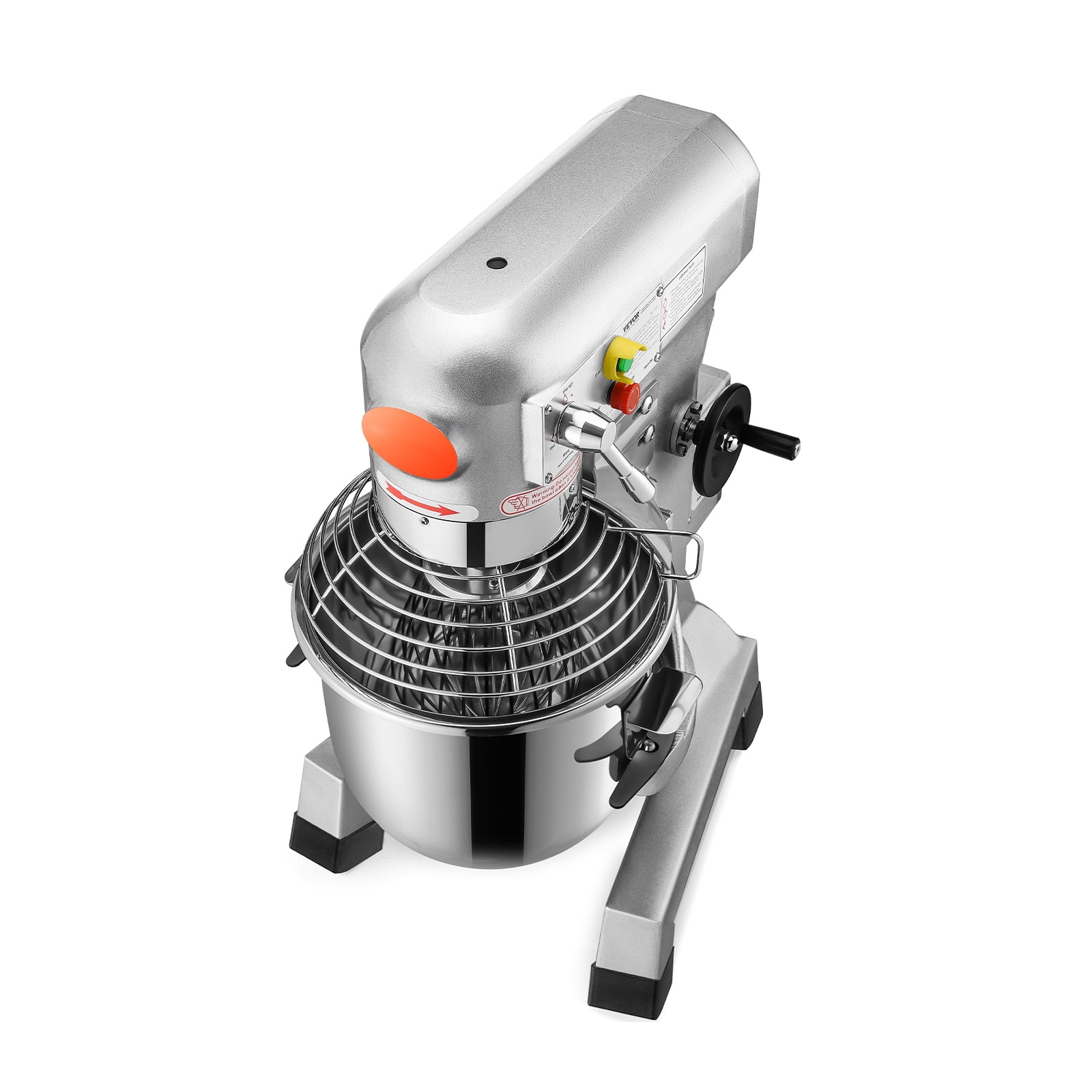 KFFKFF Commercial Food Mixer, 30Qt, 1100W Electric Stand Mixer, 3 Adjustable Speeds 105/180/408 RPM, Stainless Steel Bowl, Dough Hooks, Whisk, and Beater, for Schools, Bakeries, Resta