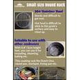 thumbnail image 3 of CAMPINGMOON Grille de Cuisson Ronde en Acier Inoxydable φ12.5cm Dia pour Réchaud de Poche de Randonnée W13, 3 of 8