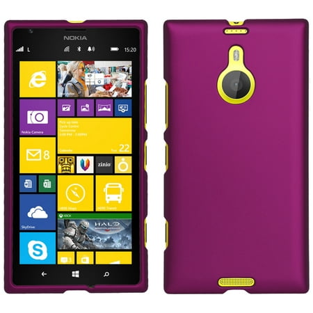 PURPLE RUBBERIZED PROTEX HARD CASE PROTECTOR COVER FOR AT&T NOKIA LUMIA