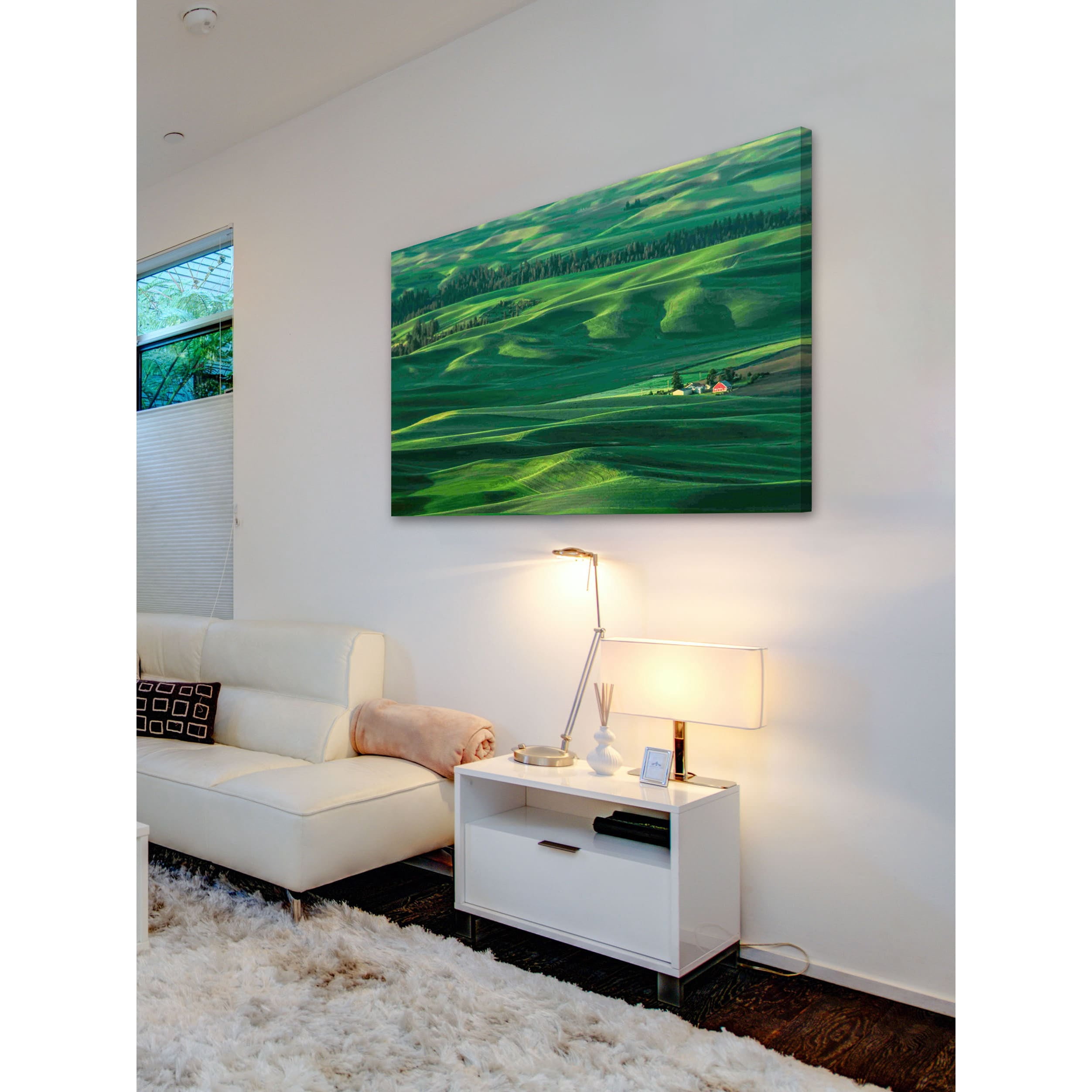 Marmont Hill "Red Barn in the Morning Light" Painting Print on Canvas