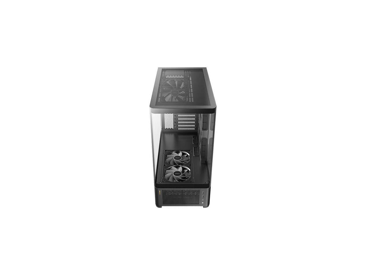 Antec C6 Curve Air Mid-Tower Case, Panoramic Tempered Glass, High Airflow, 3 PWM Fans Included, Support 360mm Radiator & 450mm GPU, Type-C 10Gbps, ATX Gaming Case