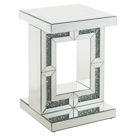 Acme Noralie Square Accent Table in Mirrored
