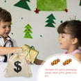 thumbnail image 3 of WEUVEB 12Pcs Practical Beige Drawstring Money Bags for Festival Party Supplies and Display, 3 of 7