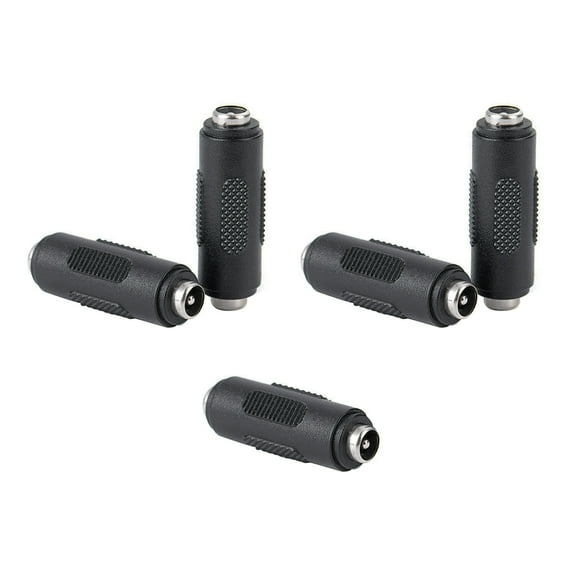5x DC Coupler Female to Female F/F 5.5mm 2.1mm Barrel Jack Power Connector PlugTAPDRA Spare Part