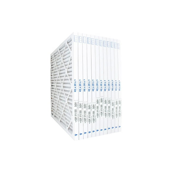 United Filter 20x20x1 MERV 10 Pleated HVAC AC Furnace Air Filters (12 Pack)