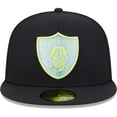 thumbnail image 2 of Men's New Era Black Las Vegas Raiders Multi 59FIFTY Fitted Hat, 2 of 6