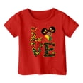 thumbnail image 4 of Jamsmile Toddlers Girls T-Shirts Graphic Love Letters Print Graphic Tee Shirts Comfy Round Neck Tops Summer Child Girls Tshirts, 4 of 4