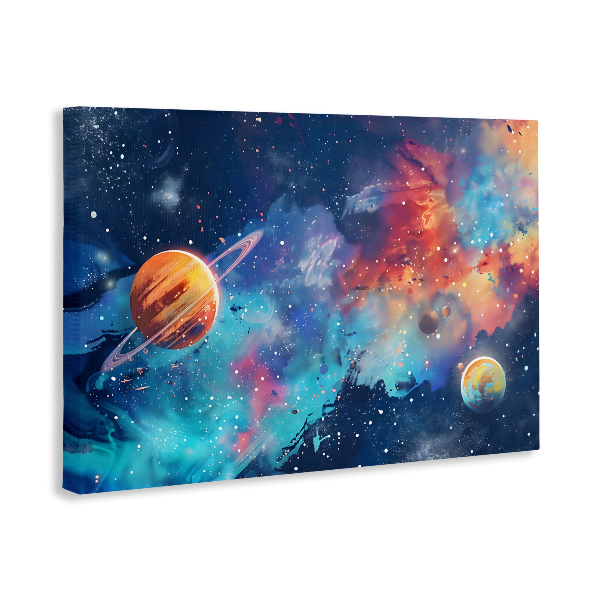 Stupell Industries Nebula Dreams Scattered Planets Canvas Wall Art, design by Creative Studio