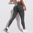 thumbnail image 3 of REgarm Workout Ribbed Seamless Leggings for Women High Waist Tummy Control Gym Leggings Athletic Yoga Pants Gray,L, 3 of 6