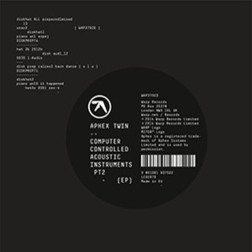 Aphex Twin Computer Controlled Acoustic Instruments PT 2 Vinyl (EP