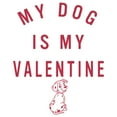 thumbnail image 2 of Boy's One Hundred and One Dalmatians My Dog is My Valentine  Graphic Tee White Medium, 2 of 4