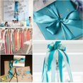 thumbnail image 4 of LAICAIW Solid Color Turquoise Blue Satin Ribbon, 3/8 Inches x 25 Yards Fabric Satin Ribbon for Gift Wrapping, Crafts, Hair Bows Making, Wreath, Wedding Party Decoration and Other Sewing Projects, 4 of 7
