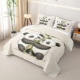 thumbnail image 3 of Erosebridal Cute Watercolor Panda Twin Quilt Set,Animal Twin Coverlet Set For Girls,2pcs, 3 of 7
