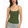 thumbnail image 6 of Women Sexy Square Neck Tank Top Summer Going Out Basic Cami Shirt, 6 of 6