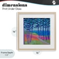 thumbnail image 4 of Stupell Industries Modern Razzle Dazzle Forest Scene Birch Framed Print Under Glass, 16 x 16, by Lynn Ericson Fine Art, 4 of 8