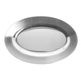 thumbnail image 4 of HUBERT® Silver Serving Tray Oval Stainless Steel -11 3/4" L x 7 3/4" W, 4 of 5