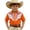 Orange, variant on Girls T Shirts Kids Boys Denim Short Sleeve Western Print Button Down Shirt Girls Tops Black 3-4 Years
