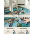 thumbnail image 5 of Retro Sea Turtles Area Rug for Bedroom 2.7x5 Ft Oceans Sea Stars Corals Super Soft fuzzy Throw Rug Non-Slip Fluffy Plush Indoor Floor Carpet for Living Room Nursery Home Decor, 5 of 8