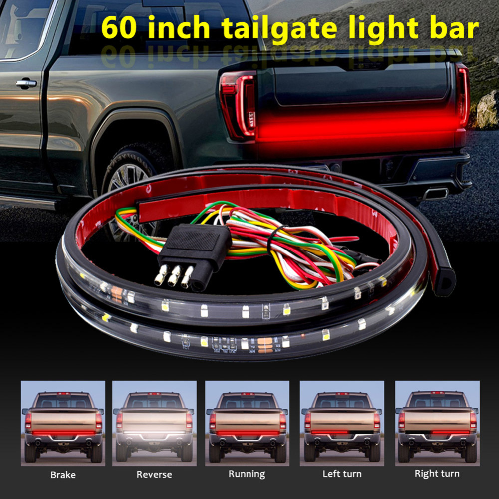 5Function Truck Tailgates Side Bed Light Strip Bar LED Waterproof Turn