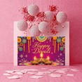 thumbnail image 2 of Floral Design Diwali Celebration Banner Festive Lights Happy Diwali Decorative Backdrop for Religious Festival Indoor Decoration Cultural Event, 2 of 8