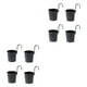 thumbnail image 4 of Macetas colgantes de Metal Negro Bewildely 2Conjunto Cubo de almacenamiento colgador de plantas para exteriores, 4 of 6