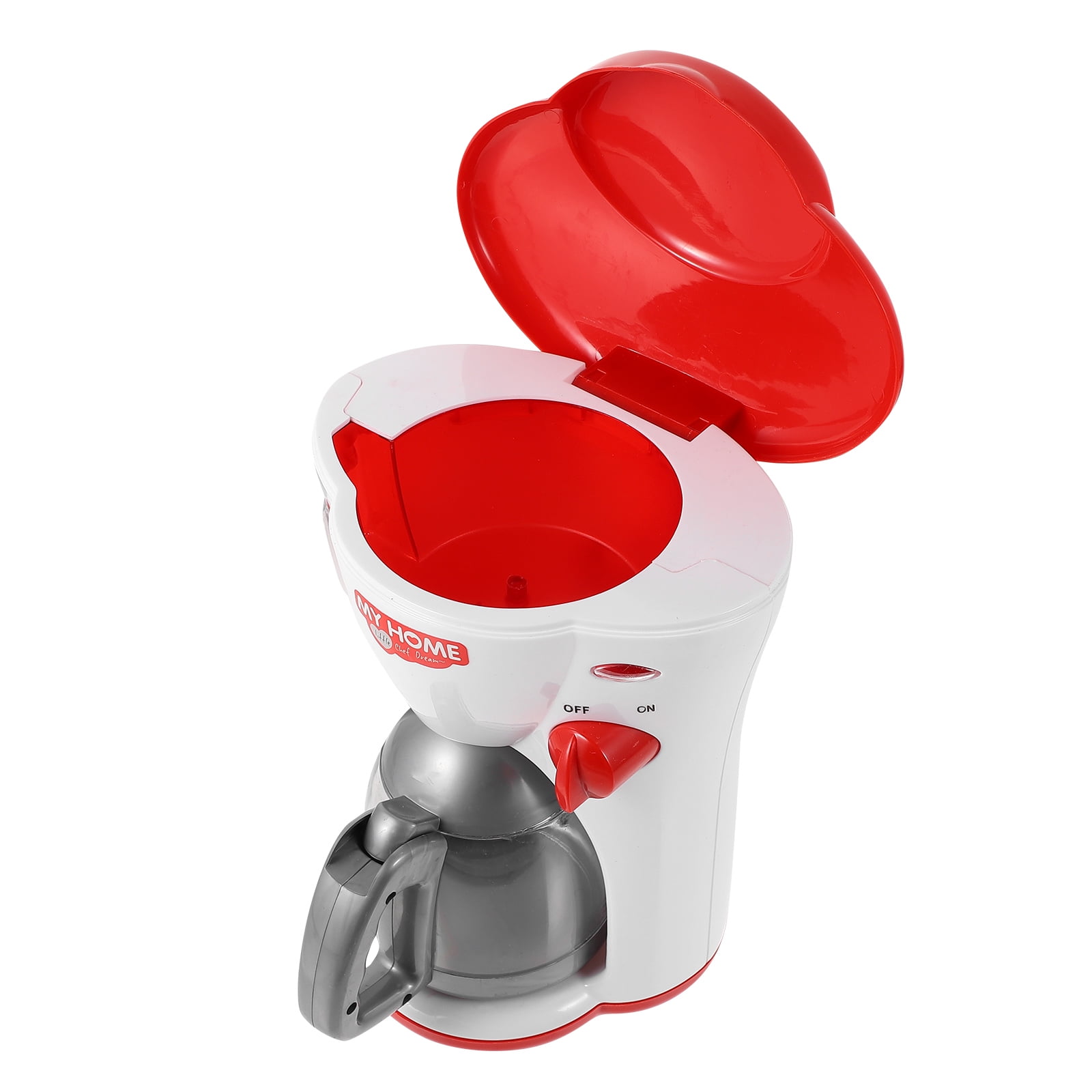 1pc Simulated Coffee Machine Creative Kids Play House Toy Chic Cooking Toy Red, Size: 16.50