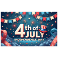 thumbnail image 6 of Red White Blue Banner Fourth of July Decoration Patriotic Theme Independence Day Banner for Party Celebration Outdoor Indoor Event, 6 of 7