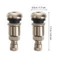 thumbnail image 4 of LNGOOR 10 Pcs Valves de Pneu Tiges de Valve pour Pneu Acier Inoxydable Roue Automobile Remorque en Métal Pneus, 4 of 6