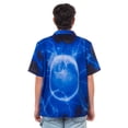 thumbnail image 2 of Dragon Ball Z T-Shirt Men's Power Up Goku Button Up Short Sleeve Top, 2 of 5