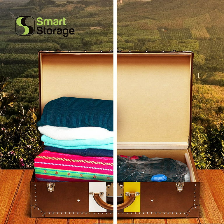 Smart Storage 8 Pack Jumbo Vacuum Storage Space Saver Bag Home Closet  Organizer Set with Travel Pump
