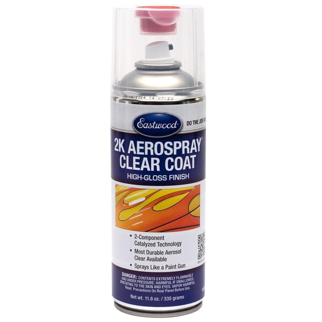 Barniz transparente en aerosol 2K Eastwood 335 g, duradero