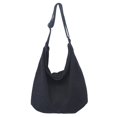 thumbnail image 1 of Bandolera GAXOS Aesthetic vintage de lona negra para mujer, 1 of 7
