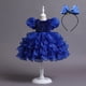thumbnail image 1 of Vestido de lentejuelas para niñas pequeñas, flor elegante para boda, fiesta de princesa, vestido de tutú para niños, cumpleaños, bautismo, ropa Formal 5T (Etiqueta 120) Gao Jinjia LED, 1 of 2