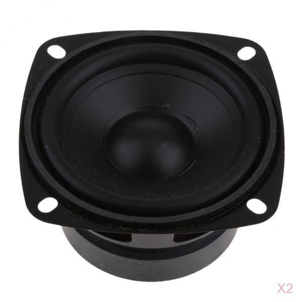 Altavoces de Audio de 3 Pulgadas de Repuesto de 2 Piezas, Altavoces Cuadrados Estéreo de 20 4 Ohmios Baoblaze Altavoz de audio estéreo