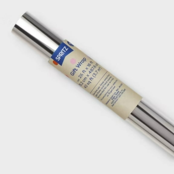 Cello Gift Wrapping Paper Clear -Cellophane Wrap for All Occasions, 192" x 30", Solid Floral Theme