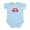 Sky Blue, variant on CafePress - Born On 02/29 Infant Bodysuit - Baby Light Bodysuit, Size Newborn - 24 Months