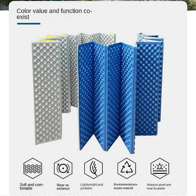 Camping Mat, Portable Sleeping Mat, Picnic Foam Mattress,Yellow