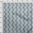 thumbnail image 2 of oneOone Cotton Poplin White Fabric Leaves & Floral Block Craft Projects Decor Fabric Printed By The Yard 42 Inch Wide, 2 of 4