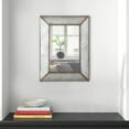 thumbnail image 6 of Rectangular Metal Frame Accent Mirror with Keyhole Hanger, Galvanized Gray, 6 of 6