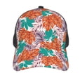 thumbnail image 2 of Picia Hawaiian Style Pattern Trucker Hat,Baseball Cap,Sun Protection Cap,Stylish Headwear,Leisure Cap,Outdoor Sports Cap, 2 of 7