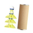thumbnail image 4 of Volantes de bádminton resistentes al viento y al desgaste, accesorio para gimnasio. Amarillo 3 piezas, 4 of 8