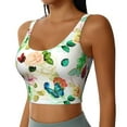 thumbnail image 2 of Pofeuu Floral Vintage Print Sports Bra for Women Sexy Vest Yoga Running Gym Fitness Crop Bras Tops-XX-Large, 2 of 8