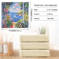 thumbnail image 6 of Yayeee 6 Pack Kitchen Dish Cloths Set for Washing Soft Drying Absorbent Microfiber Towels, Pink Floral Window, 6 of 9