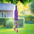 thumbnail image 2 of Evergreen 29"H Wind Chime, Purple Bottle- Fade and Weather Resistant Outdoor Decor for Homes, Yards and Gardens, 2 of 4