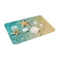 thumbnail image 4 of 16 X 24 Inch Bathroom Rugs Beach Seashell Bath Mat Ocean Coastal Theme Mats Absorbent Soft Rug Carpet For Front Door, Bathroom, Kitchen Or Hall Inside Outdoor, 4 of 5