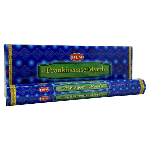 Hem Frankincense and Myrrh Incense, 120 Stick Box